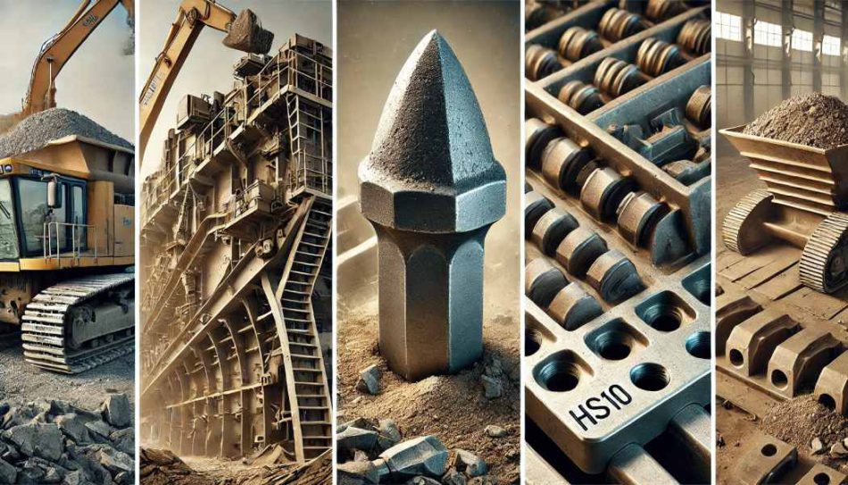 قطعات کلیدی برای بهرهوری بیشتر در معادن و صنایع سنگ شکن
